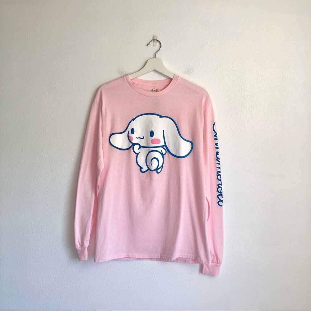 Sanrio Cinnamoroll Light Pink Long Sleeve T-Shirt Top Size Medium